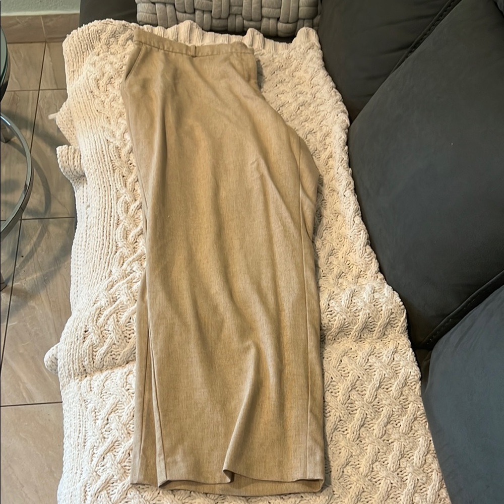 Soft by Avenue Beige Checkered pants